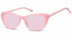 Женские солнцезащитные очки «кошачий глаз», розовые, inna