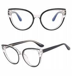 Твердые женские очки с прозрачными линзами для компьютера, гибкая УФ-оправа с синим светом, inna