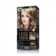 Крем-краска для волос Cameleo, краска для волос 7.0 Средний Блонд Delia Cosmetics