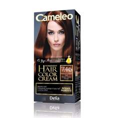 Крем-краска для волос Cameleo, краска для волос 7.46 Medium Copper Red Delia Cosmetics