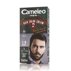 Крем-краска для волос бороды и усов 1.0 Черный, 1 шт. Delia Cosmetics, Cameleo Men