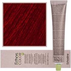 Кремовая, стойкая краска для волос с пчелиным воском 100мл 7.66 Intense Red Medium Blonde Echosline, Estyling Echos Color, Echosline Estyling