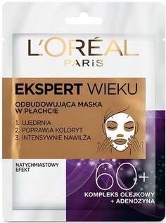 Восстанавливающая тканевая маска, 30 г L&apos;oreal Paris, Age Specialist 55+, L&apos;oréal Paris L'Oreal