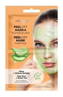 Очищающая маска-пленка для лица, Алоэ и зеленый чай 18мл Marion