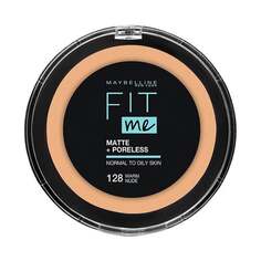 Пудра Fit Me Matte and Poreless — 128 Warm Nude, Inna marka