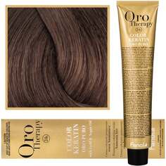 Краска для волос, 100 мл Fanola, Oro Therapy, Color Keratin Oro Puro, 6.31