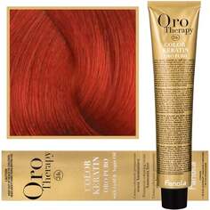 Краска для волос, 100 мл Fanola, Oro Therapy, Color Keratin Oro Puro, 7,606