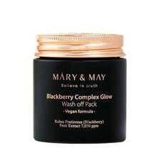 Маска для лица, 125 г Mary &amp; May, Blackberry Complex Glow Wash Off Pack