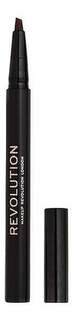 Карандаш для бровей 03 Medium Brown Makeup Revolution Bushy Brow Pen