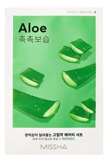 Увлажняющая и эластичная тканевая маска 19 мл Missha Airy Fit Sheet Mask Aloe