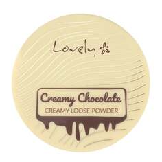 Шоколадная матовая бронзирующая пудра для лица и тела с экстрактом семян какао, 8 г Lovely, Creamy Chocolate Loose Powder