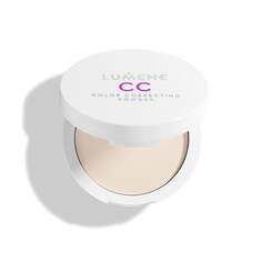 Прессованная корректирующая и фиксирующая пудра Light/Medium 10г Lumene, CC Color Correcting Powder