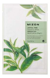Хлопковая тканевая маска с зеленым чаем, 23 г Mizon, Joyful Time Essence