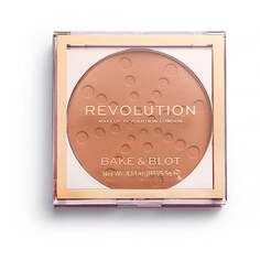 Прессованная пудра персикового цвета, 5,5 г Makeup Revolution, Bake &amp; Blot