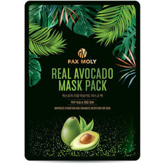 Тканевая маска для лица с авокадо, 25 мл Pax Moly