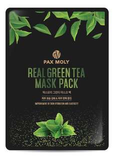 Успокаивающая тканевая маска с экстрактом зеленого чая 25мл Pax Moly