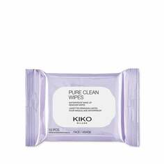 Салфетки для лица, глаз и губ 10 шт. KIKO Milano, Pure Clean Wipes Mini