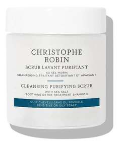 Детоксифицирующий отшелушивающий шампунь для жирной кожи головы, 75 мл Christophe Robin, Cleansing Purifying Scrub With Sea Salt