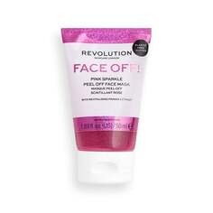 Революционный уход за кожей, Face Off! Pink Sparkle Glitter, Отшелушивающая маска для лица, 50 мл, Revolution Skincare