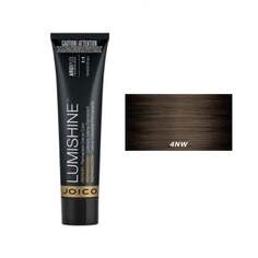 Перманентный крем | Стойкая краска для волос - цвет 4NW натуральный теплый средне-коричневый 74мл Joico Lumishine