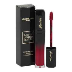 Жидкая помада 27 Addictive Burgundy, 7 мл Guerlain, Intense Liquid Matte Creamy Velvet Lipcolor