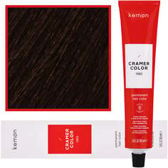 Мл крем-краска для волос с растительными маслами 4.0 Средиземноморский Натуральный Коричневый Kemon, Cramer Color 100