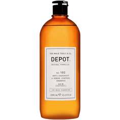 Депо, НЕТ. 102 Anti-Dandruff, Очищающий шампунь для волос против перхоти для мужчин без SLS, 1000 мл, Depot