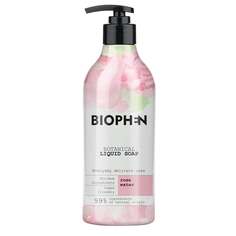 Жидкое мыло Botanical Liquid Soap с помпой Розовая вода 400мл, Biophen