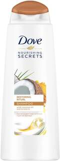 Шампунь Nourishing Secrets, кокосовое масло и куркума для поврежденных волос, 400 мл Dove