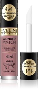 Жидкие румяна, Wonder Match 4 в 1 02 Eveline, Eveline Cosmetics