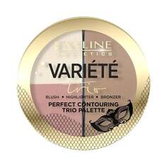 Палетка для контуринга лица, 02 Medium, 10 г Eveline Cosmetics Variete