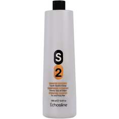 Увлажняющий шампунь для сухих, склонных к вьющимся волосам, регенерирующий, 1000 мл Echosline, S2 Hydrating