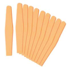 Полировщик для ногтей трапециевидный двусторонний - оранжевый 100/180, 10 шт. MIMO by Tools For Beauty