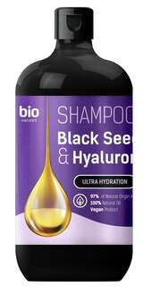 Ультраувлажняющий шампунь для волос с маслом черного тмина и гиалуроновой кислотой, 946 мл Elfa, Bio Naturell ЭЛЬФА