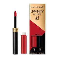 Стойкая помада 120 Hot, 2,3 мл + 1,9 г Max Factor, Lipfinity