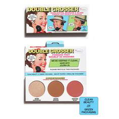 Палетка бронзаторов и румян для лица, 8,5 г TheBalm, Double Crosser, The Balm