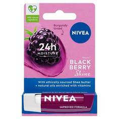 Ухаживающая губная помада Blackberry Shine 4,8г Nivea