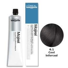 Стойкая краска для волос Охлаждающий цвет - цвет 6.1, 50 мл Loreal Majirel Cool Inforced, L&apos;Oréal Professionnel L'Oreal