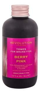 Тонирующая краска для темных волос, 01 Berry Pink, 150 мл Revolution Haircare, Tones for Brunettes, Makeup Revolution