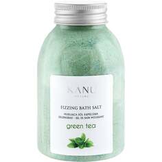 Шипучая соль для ванн Зеленый чай 250г Fizzing Bath Salt, Kanu Nature