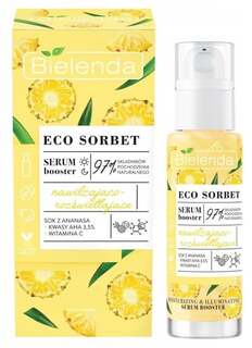 Увлажняющая и придающая сияние сыворотка 30мл Bielenda Eco Sorbet Pineapple