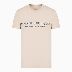 Футболка Armani Exchange Milano New York Regular Fit, бежевый