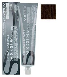 Краска для волос 504N Medium Brown Neutral, 90 мл Matrix, Socolor Beauty Extra Coverage