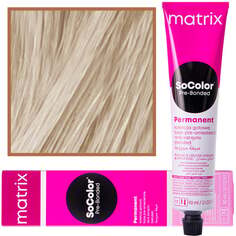 Профессиональная краска для волос Matrix So Color Pre Bond цвет 11N High Lift Blonde Neutral 90 мл, кремовая консистенция