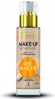 Жидкий флюид с витаминами А+С+Е - Натуральный оттенок 1 30мл Bielenda, Make-up Academie -