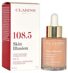 Увлажняющая и осветляющая тональная основа 108,5 Cashew, SPF 15, 30 мл Clarins, Skin Illusion