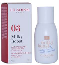 Молочная тональная основа, 03 Milky Cashew, 50 мл Clarins, Milky Boost