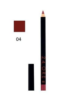 Карандаш для губ длительного действия 24 Ore, карандаш для губ 04, 0,4 г Deborah, красный