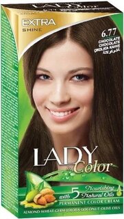 Краска для волос, 6,77 Шоколадно-коричневый, 160 г Palacio, Lady in Color