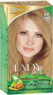 Краска для волос, 8,0 Блонд, 160 г Palacio, Lady in Color